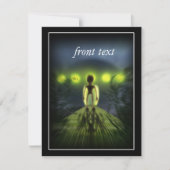 Alien Visitor Einladung (Vorderseite)