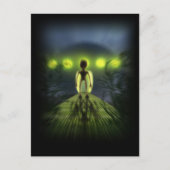 Alien Visitor Postkarte (Vorderseite)
