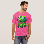 Alien von Planeten-Mars T-Shirt (Vorne ganz)