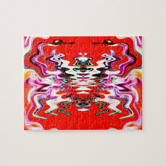 Alien Vulkanskunst Puzzle (Horizontal)