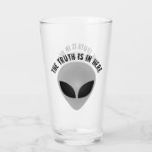 Alien Wahrheit Glas (Rückseite)