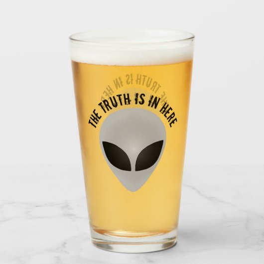 Alien Wahrheit Glas (Vorne (Gefüllt))