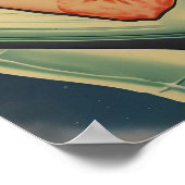 Alien-Wandkunst Sci-Fi-Plakat Druckbares Alien-Dru Poster (Ecke)