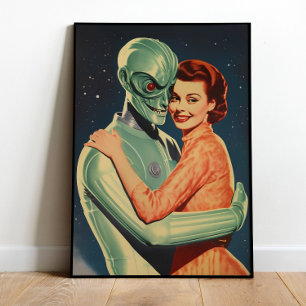Alien-Wandkunst Sci-Fi-Plakat Druckbares Alien-Dru Poster