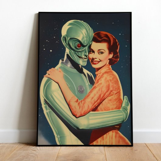 Alien-Wandkunst Sci-Fi-Plakat Druckbares Alien-Dru Poster