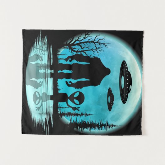 Alien Wandteppich (Vorderseite (Horizontal))