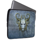 Alien War Mask Laptopschutzhülle (Vorne Rechts)