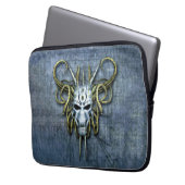 Alien War Mask Laptopschutzhülle (Vorderseite Links)
