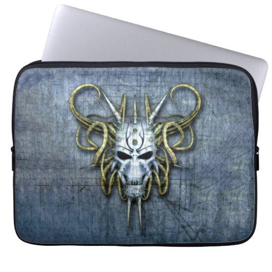 Alien War Mask Laptopschutzhülle (Vorderseite)