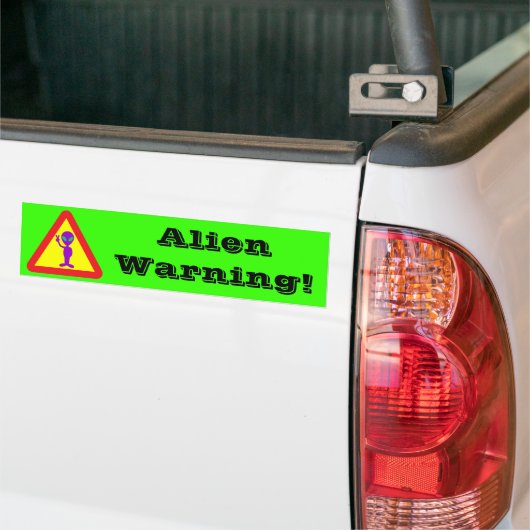 Alien Warning Autoaufkleber (Auf Lkw)