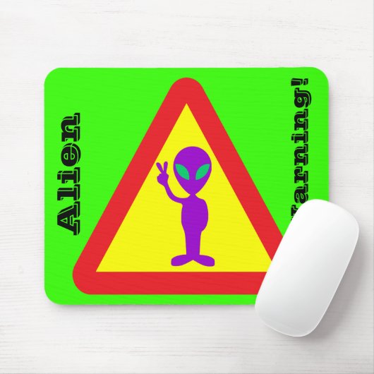 Alien Warning Mousepad (Mit Mouse)