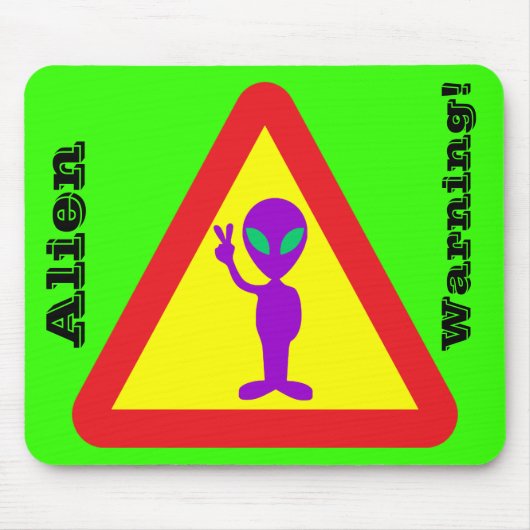 Alien Warning Mousepad (Vorne)