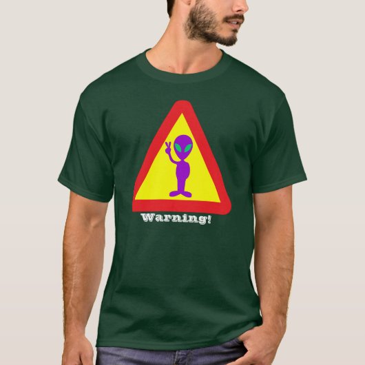 Alien Warning T-Shirt (Vorderseite)