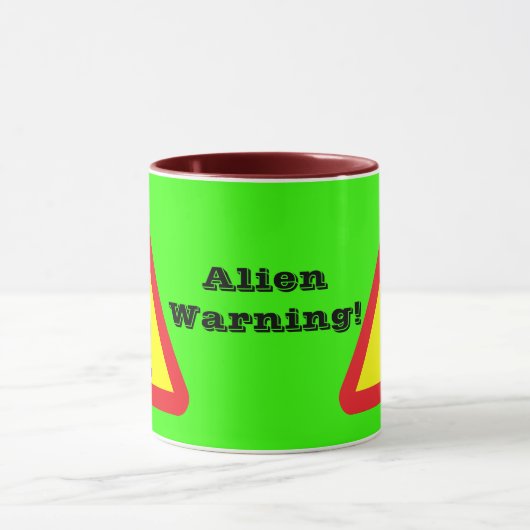 Alien Warning Tasse (Zentrum)
