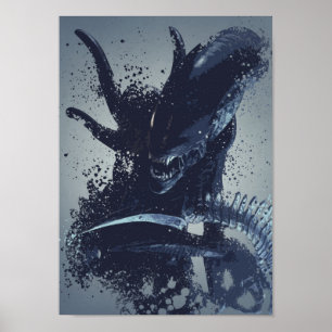 Alien Warrior Spritzer Artwork Poster