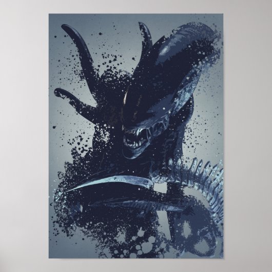 Alien Warrior Spritzer Artwork Poster (Vorne)