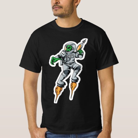Alien Wars Sticker T-Shirt (Vorderseite)