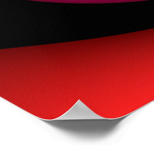 Alien Waves Moderne Abstrakte Kunst Poster (Ecke)