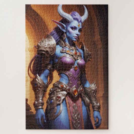 Alien Weibliche im zeremoniellen Rüstung Puzzle (Vertikal)