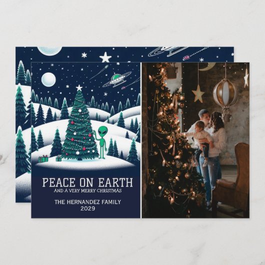 Alien Weihnachten (Vorne/Hinten)