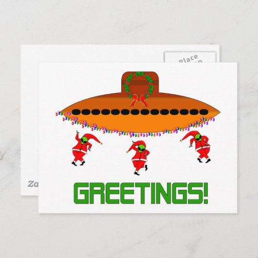 Alien Weihnachten (Vorne/Hinten)