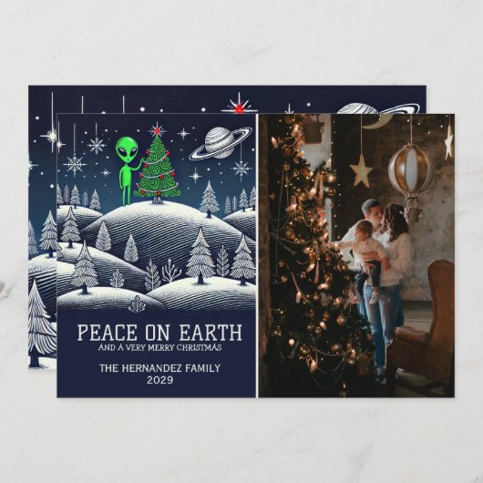 Alien Weihnachten (Vorne/Hinten)