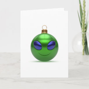 Alien-Weihnachten Feiertagskarte