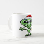 Alien Weihnachten Kaffeetasse (Vorderseite Links)