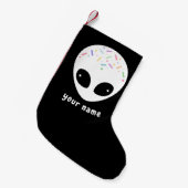 Alien Weihnachten Kleiner Weihnachtsstrumpf (Vorderansicht (hängend))