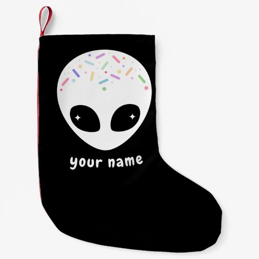 Alien Weihnachten Kleiner Weihnachtsstrumpf (Vorderseite)