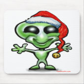 Alien Weihnachten Mousepad (Vorne)