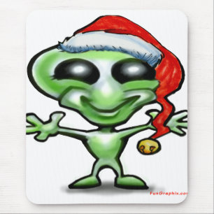 Alien Weihnachten Mousepad