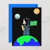 Alien Weihnachts-Postkarte von Jo Images Postkarte (Vorne/Hinten)