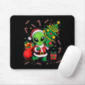 Alien-Weihnachtsbaum-Xmas-Lichter Lustige Feiertag Mousepad (Mit Mouse)