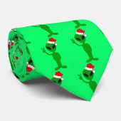 alien Weihnachtsmann Krawatte (Gerollt)