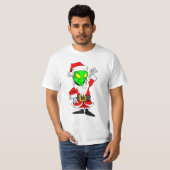 alien Weihnachtsmann T-Shirt (Vorne ganz)