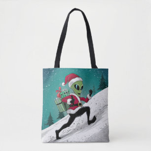 Alien Weihnachtsmann Tasche