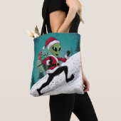 Alien Weihnachtsmann Tasche (Von Nahem)