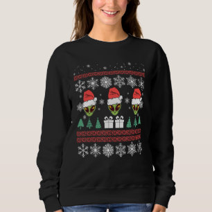 Alien Weihnachtsmannmütze Weihnachten Cool Ugly X Sweatshirt