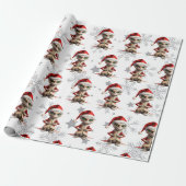 Alien-Weihnachtsmuster Geschenkpapier (Ungerollt)