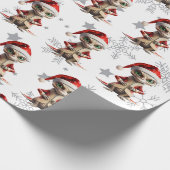 Alien-Weihnachtsmuster Geschenkpapier (Ecke)