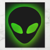 Alien Weinetikett (Einzelnes Label)