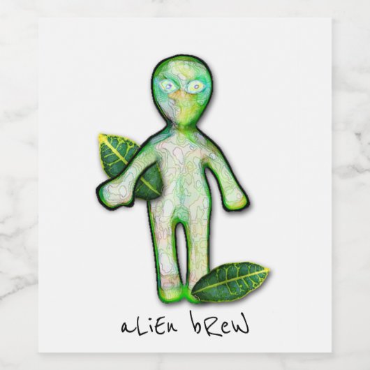 Alien Weinetiketten Weinetikett (Einzelnes Label)