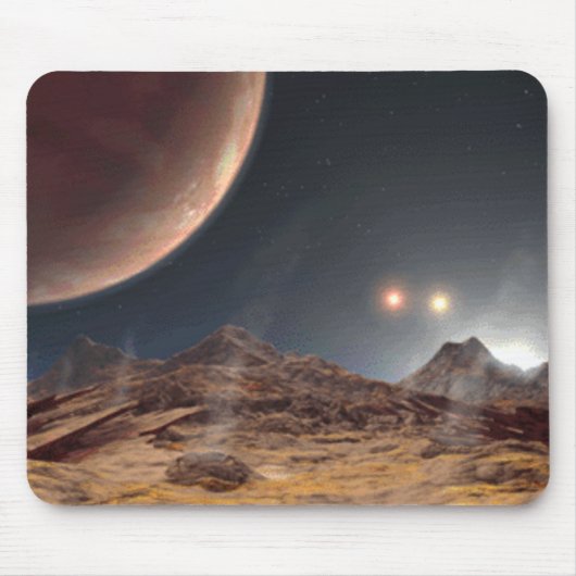 Alien-Welt Mousepad (Vorne)