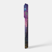 Alien Welten mit neonfuturistischem Himmel iPhone Hülle (Linke Seite)