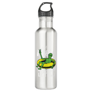 Alien Weltraumurlaub Edelstahlflasche