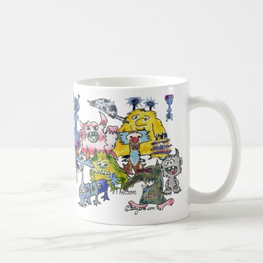 Alien Wertschätzung dank Funny Cartoon Kaffeetasse (Rechts)