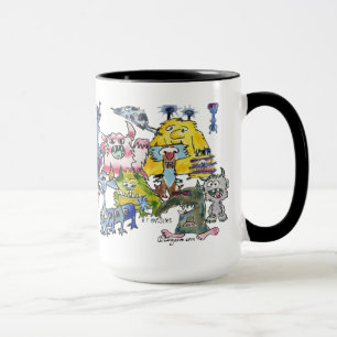 Alien Wertschätzung dank Funny Cartoon Tasse