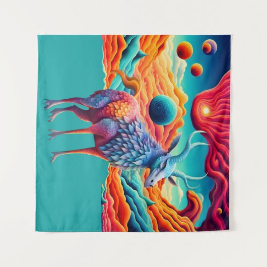 Alien Wildlife Wandteppich (Vorderseite (Horizontal))