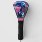 Alien Wisdom Psychedelic Scifi Art Golf Headcover (Vorderseite)